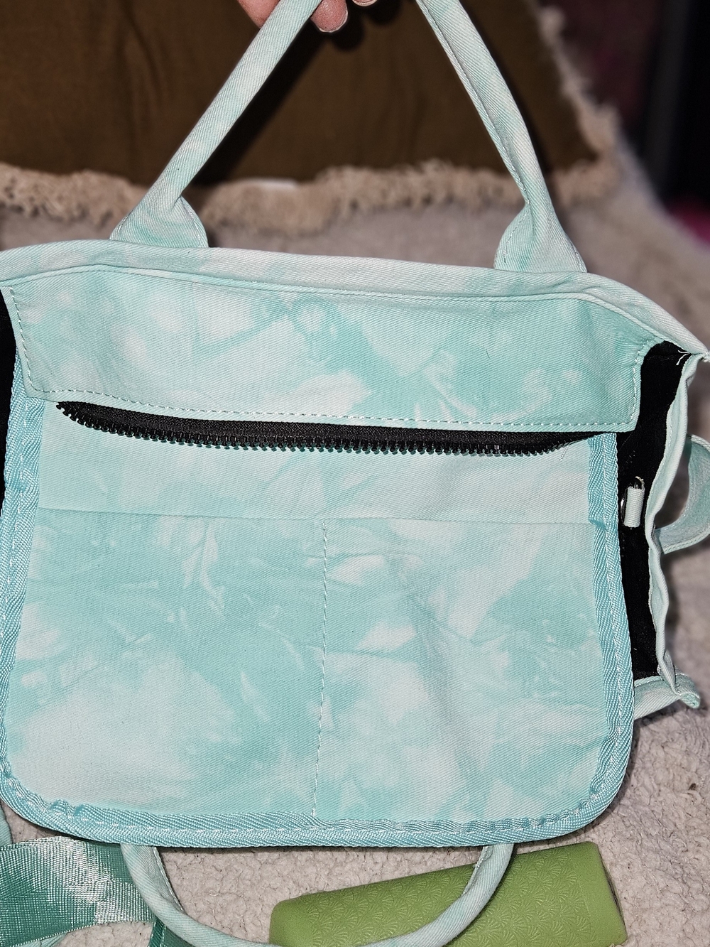Marc Jacobs Mint Tie-Dye Tote Bag with Matching Hat - Picture 2 of 4